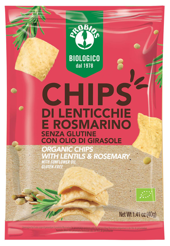 Probios chips lent/rosm.40g