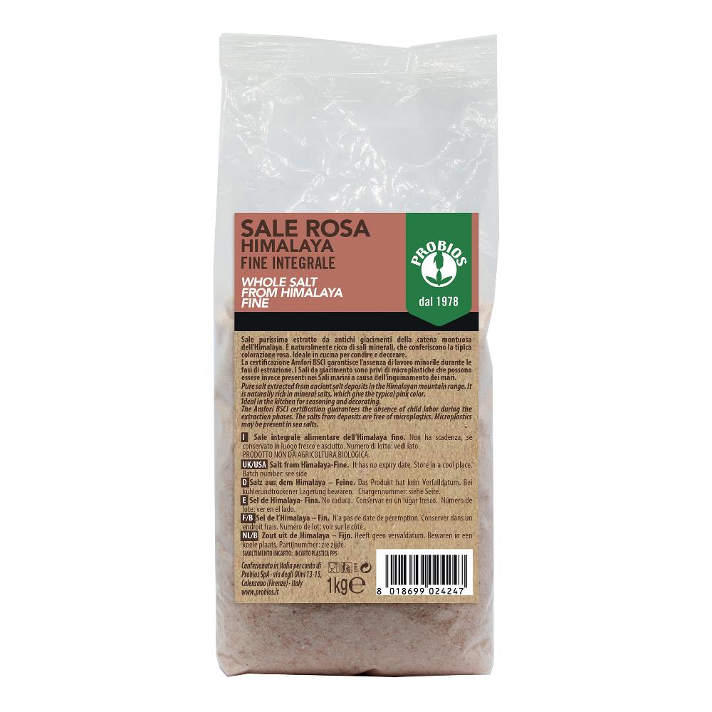 Probios Sale Rosa Himalaya Fine Integrale, 1kg