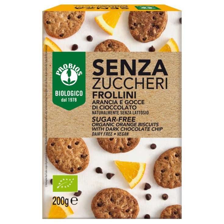 Frollino arancia gocce di cioccolato senza zuccheri 200 g — confronto prezzi