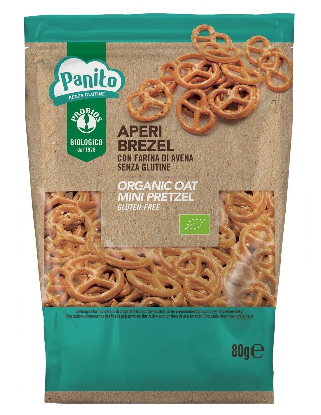 Panito Aperi Brezel senza glutine 80 g - snack tipo brezel senza glutine — confronto prezzi
