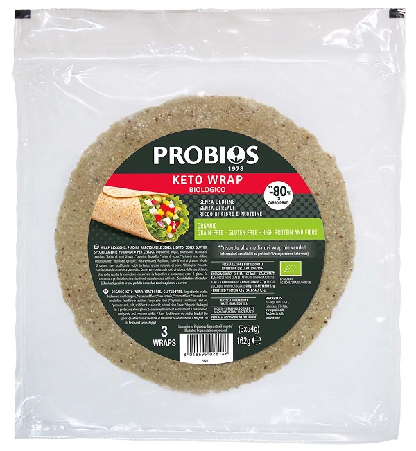 PROBIOS KETO WRAP BIOLOGICO 3 PEZZI DA 54 G — confronto prezzi