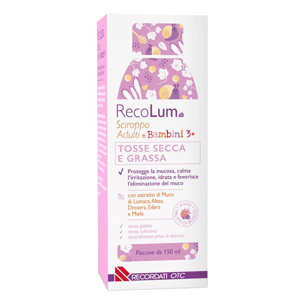 Recolum Sciroppo Tosse Adulti e Bambini Fluidificante e Lenitivo 150 ml