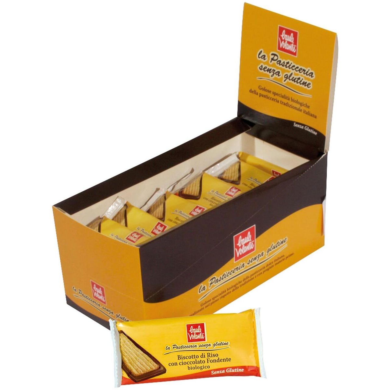 Biscotto di Riso con Cioccolato Fondente Senza Glutine - Baule volante 23 g — confronto prezzi