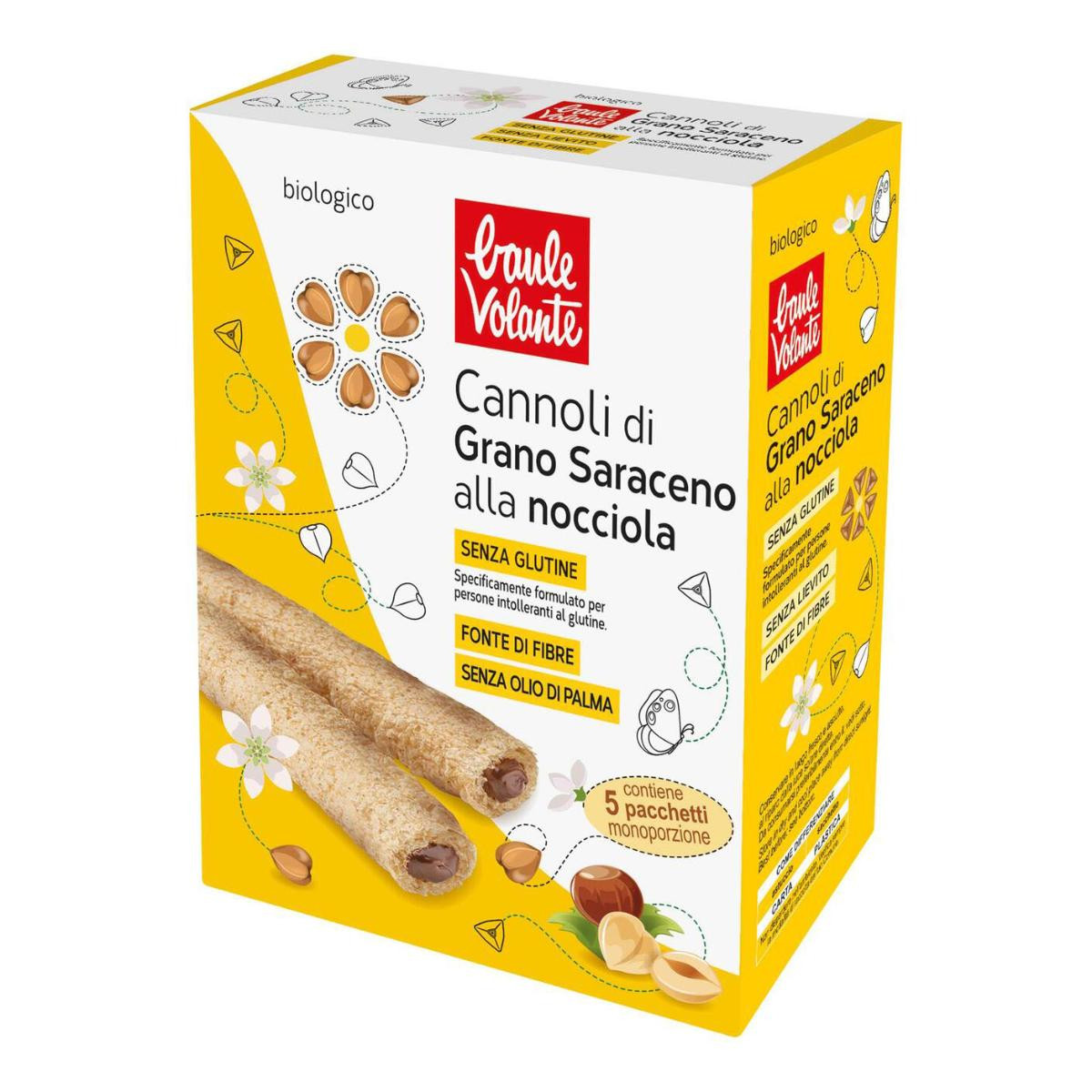 Cannolo di Grano Saraceno alla Nocciola Senza Glutine - Baule volante 125 g