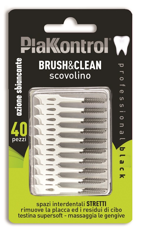 Plakkontrol Brush E Clean Carbon Scovolino Monouso Testina In Gomma 40 Pezzi — confronto prezzi