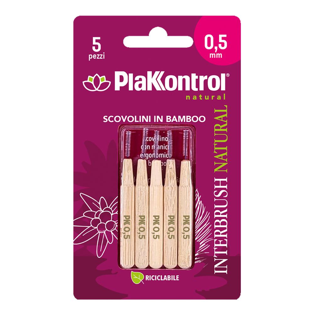 Plakkontrol Interbrush Natural 0.5mm Scovolini 5 Pezzi