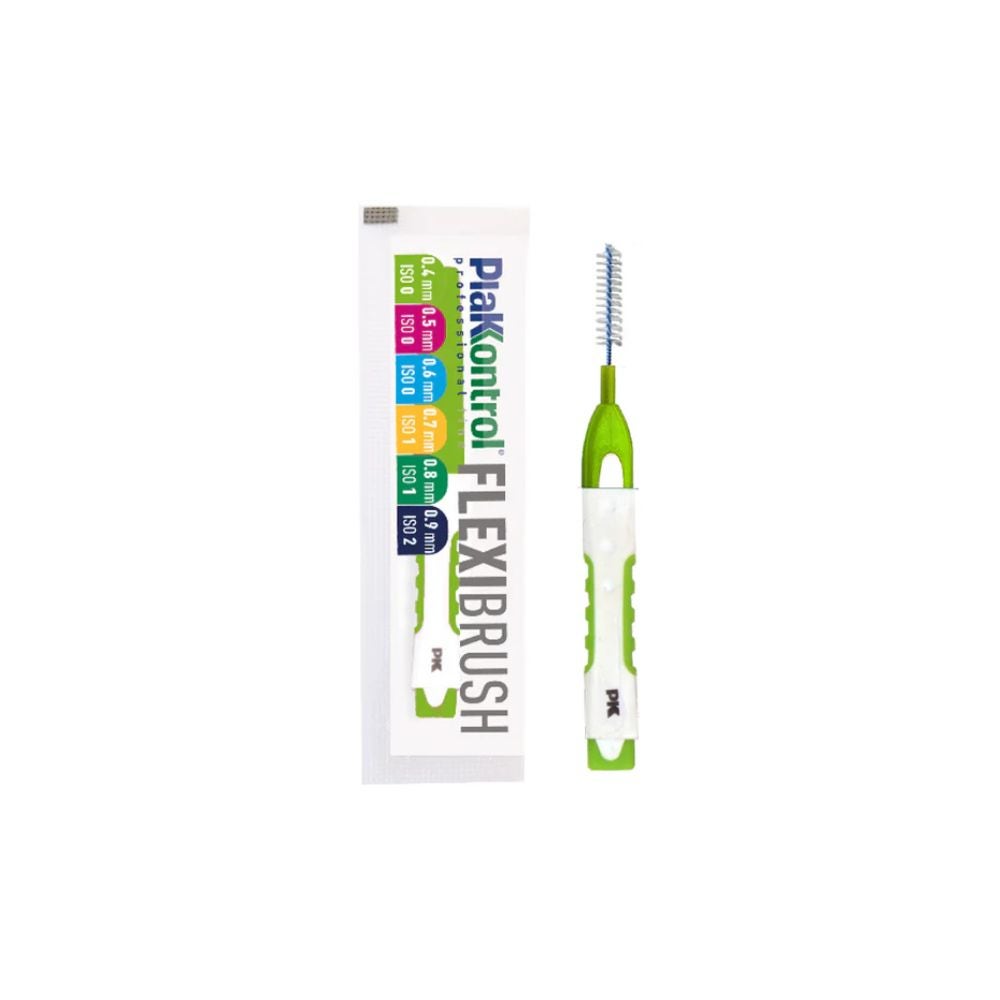 Plakkontrol Flexi Brush Scovolino Interdentale Flessibile 0,4mm ISO 0 Formato Viaggio, 1 Pezzo