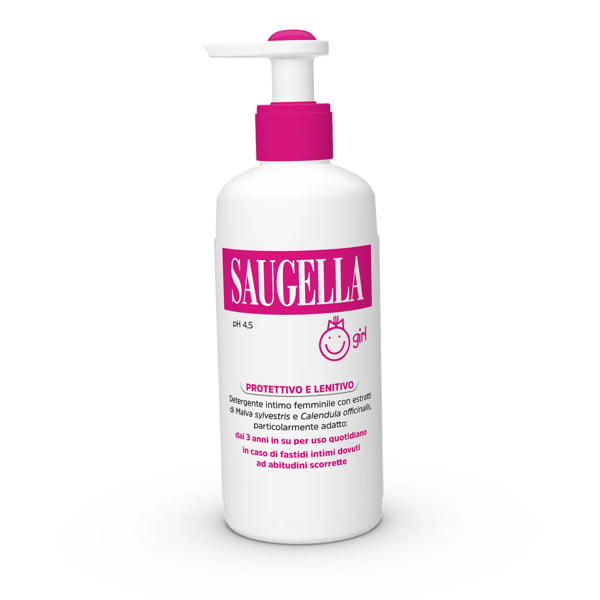Saugella Girl Detergente Intimo Bambine pH Neutro 200 Ml