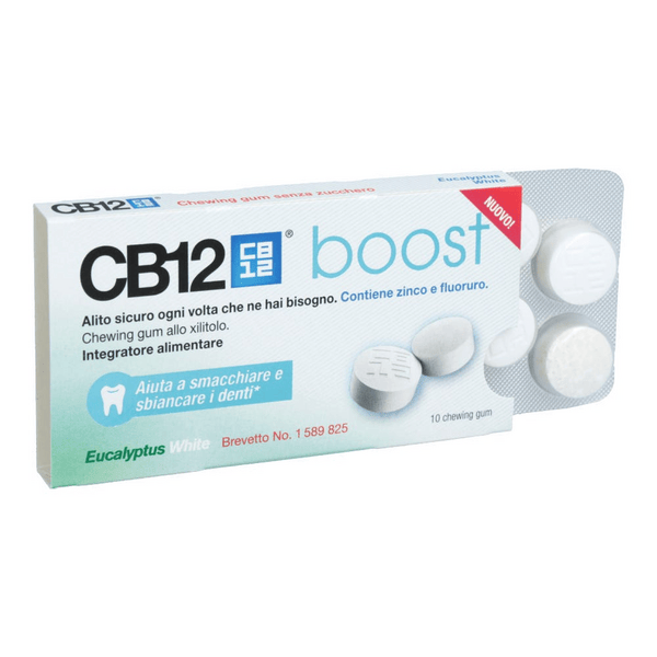 CB12 Boost Chewing-Gum Allo Xilitolo 10 Gomme Masticabili Eucalipto Bianco — confronto prezzi