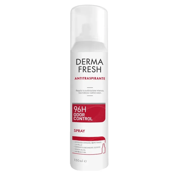 Dermafresh 96H Odor Control 150 ml Deodorante Spray Antiodore Antimacchia