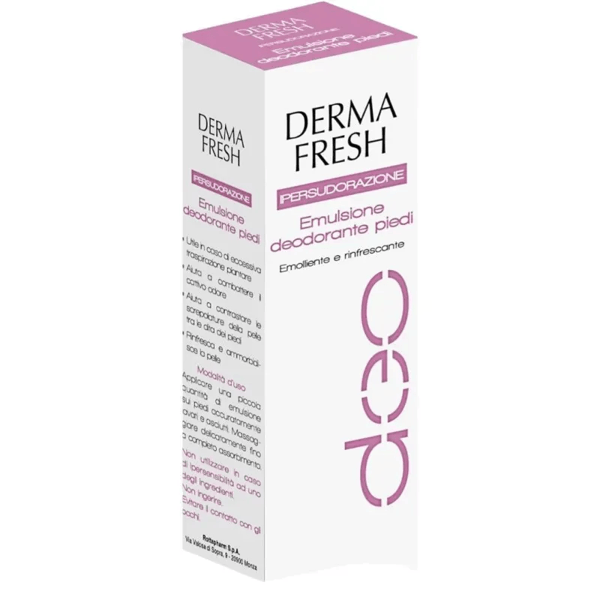 Dermafresh 72H Deodorante Crema 100 ml per Ipersudorazione Piedi Antiodore