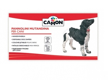Camon Cane Pannolini Mutandina Tg. "M" 35/45 Cm Cf. (12 Pezzi)