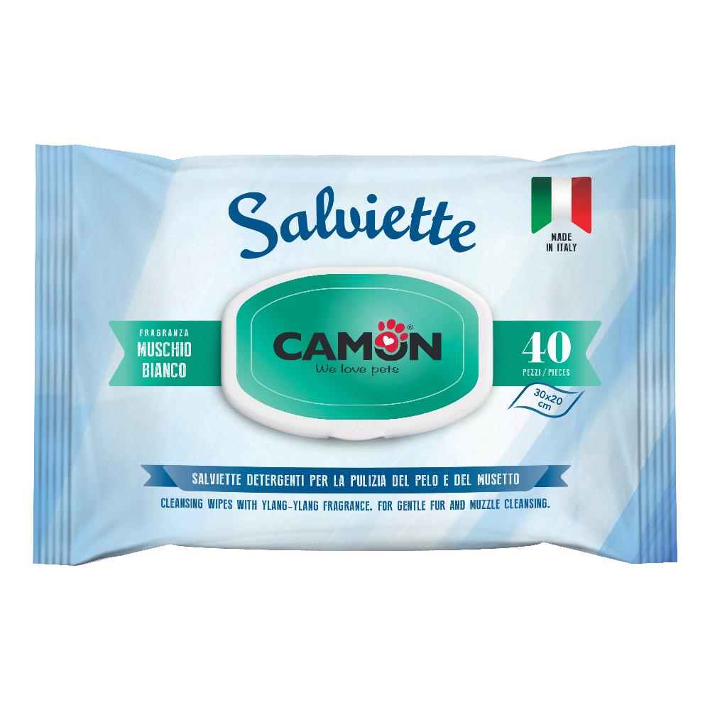 Camon Salviette Detergenti 40 Pezzi Muschio Bianco
