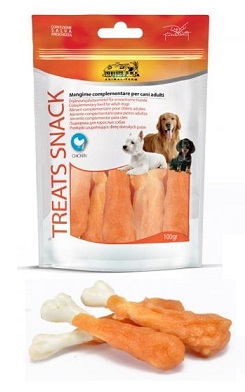CAMON CANE SNACK TREATS COSCE POLLO 100GR
