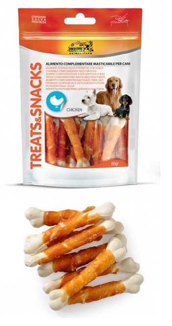CAMON CANE SNACK TREATS INVOLTINI POLLO 80GR — confronto prezzi