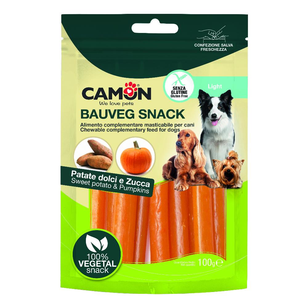 CAMON CANE SNACK BAU VEG PIPES GRAIN FREE PATATA ZUCCA 100GR