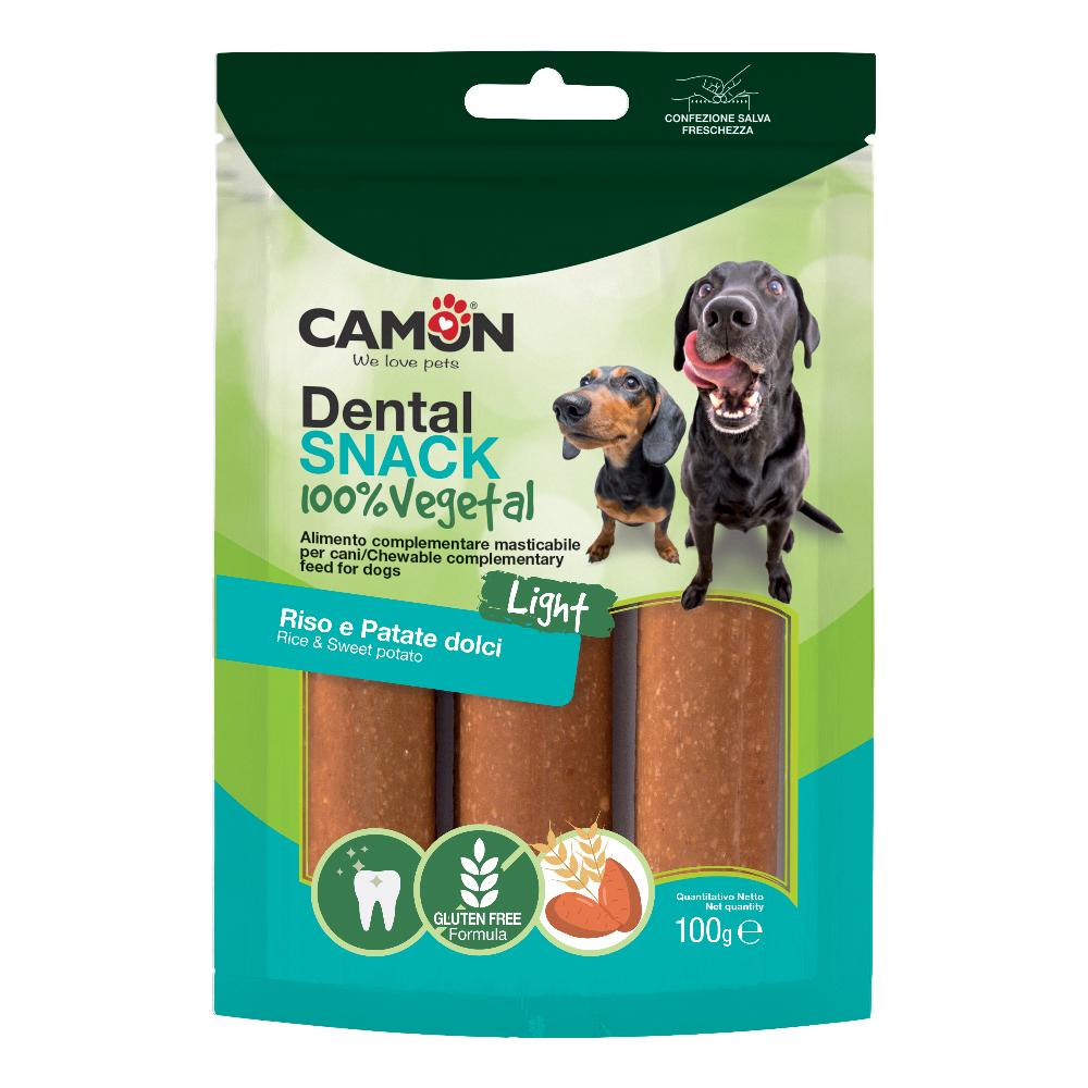CAMON CANE SNACK DENTAL LIGHT PATATE DOLCI RISO 100GR