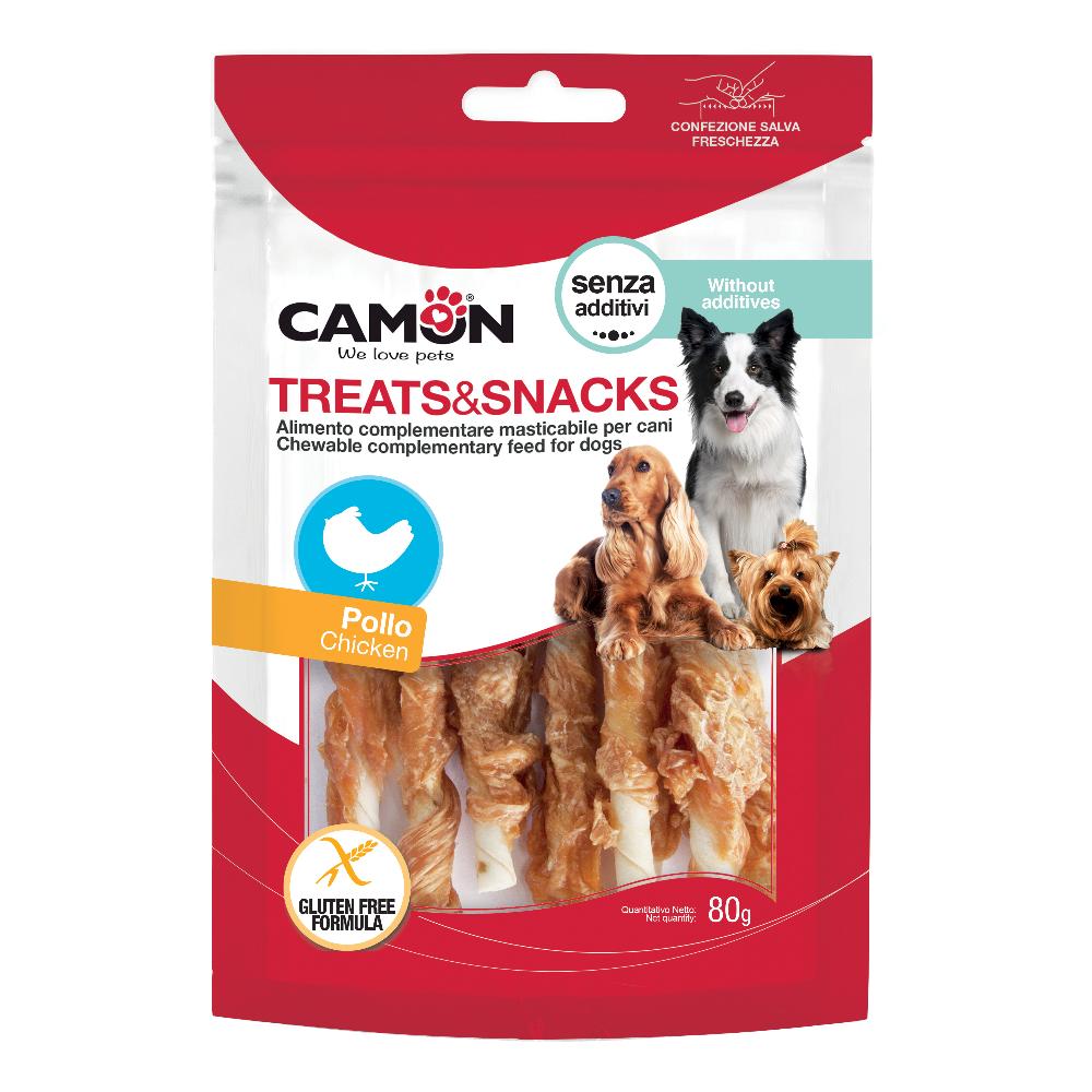 CAMON CANE SNACK TREATS STICKS POLLO 80GR — confronto prezzi