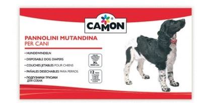 Camon Cane Pannolini Mutandina Tg. "Xxl" 70/80 Cm Cf. (12 Pezzi)