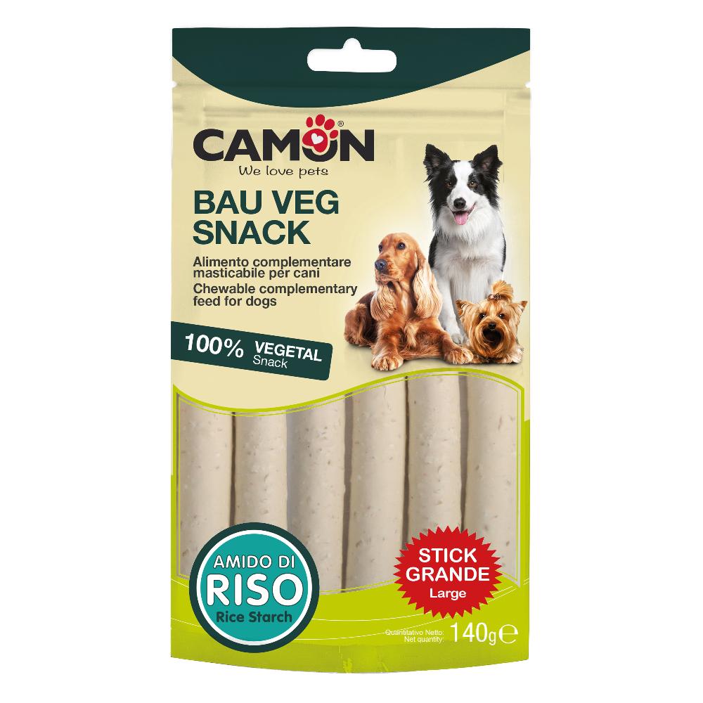 CAMON CANE SNACK BAU VEG STICK LARGE AMIDO DI RISO 5PZ 140GR — confronto prezzi