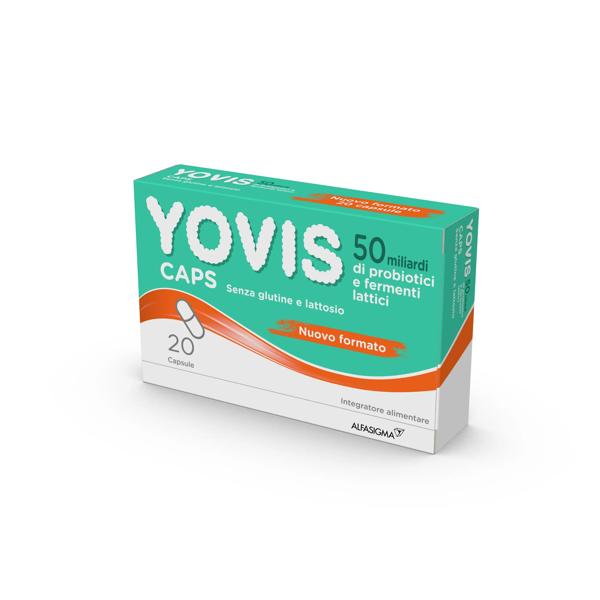 Yovis Caps Integratore Fermenti Lattici e Probiotici per Intestino 20 Capsule