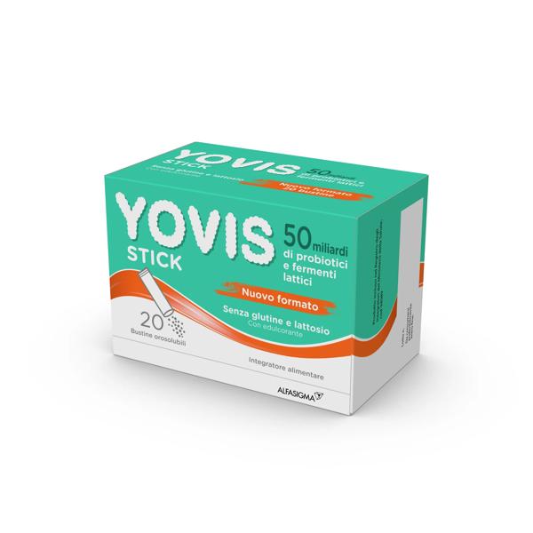 Yovis Stick Integratore Fermenti Lattici e Probiotici per Intestino 20 Stick