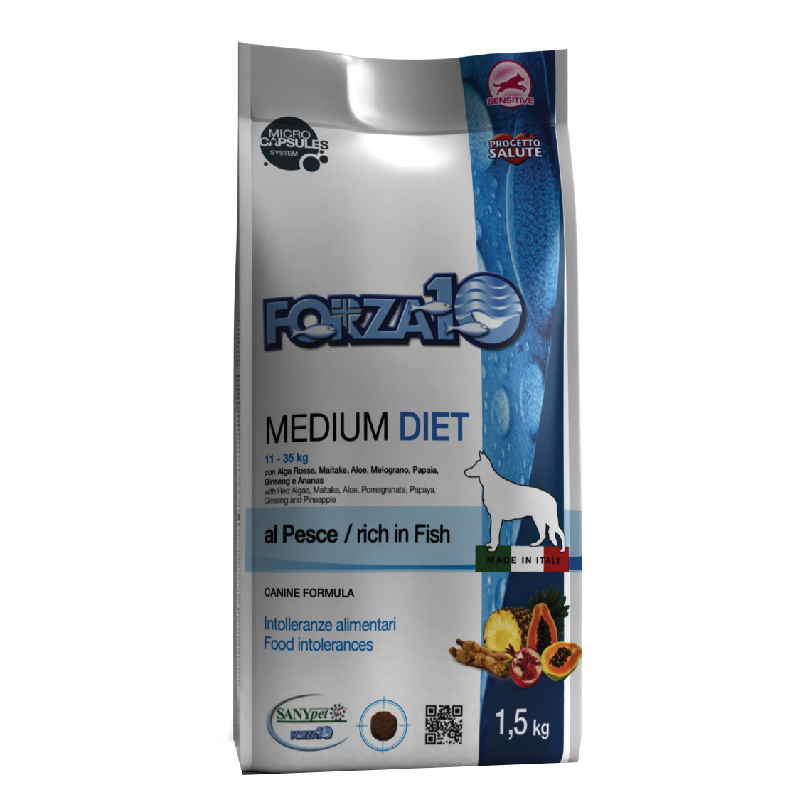 Forza 10 Diet Cane Adult Medium Al Pesce 1,5 Kg