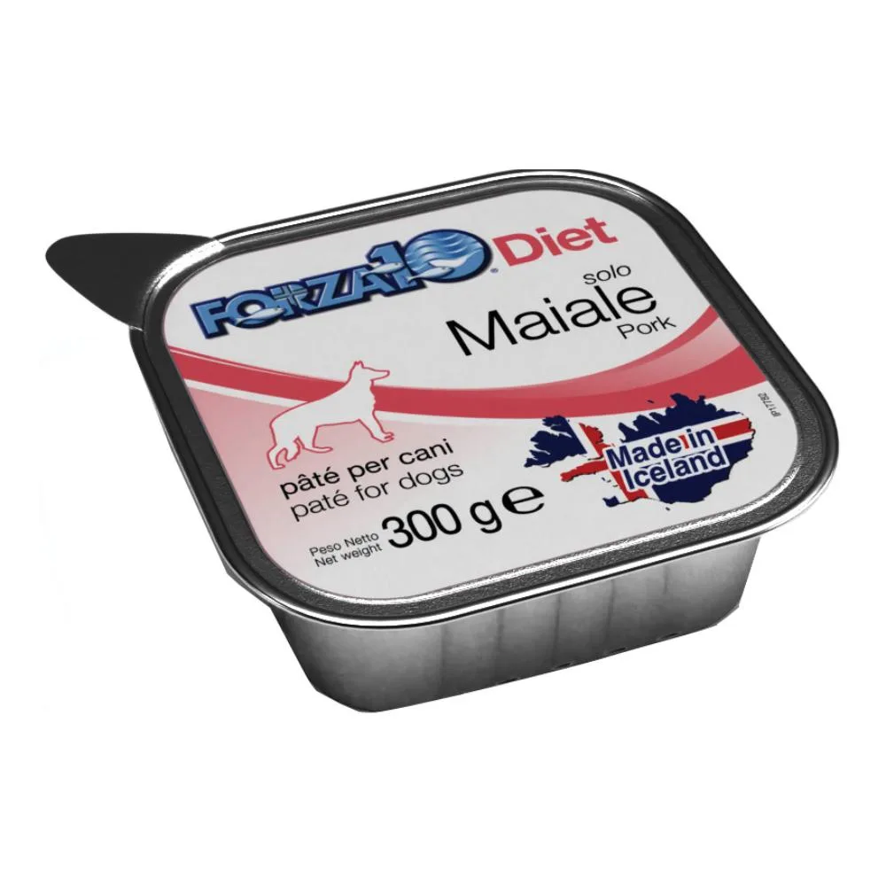 FORZA10 CANE DIET PATE' SOLO MAIALE 300GR (vaschetta)