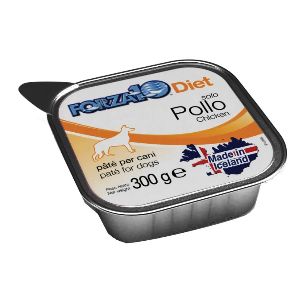 FORZA10 CANE DIET PATE' SOLO POLLO 300GR (vaschetta)