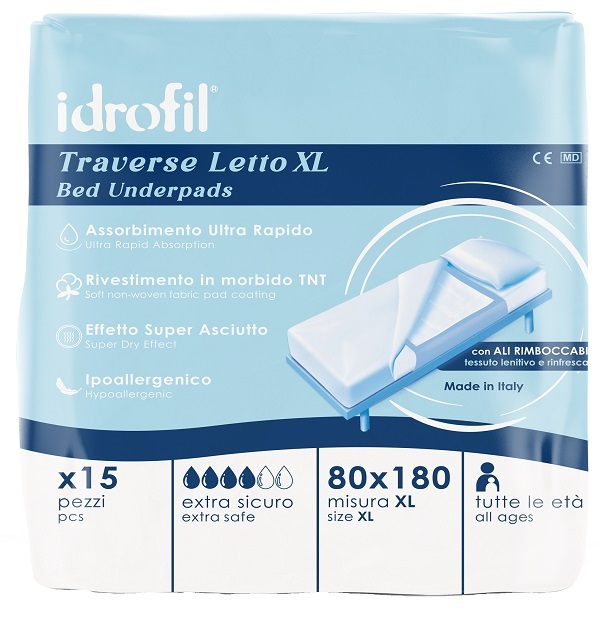 Idrofil traversa letto xl 80x180 cm 15 pezzi