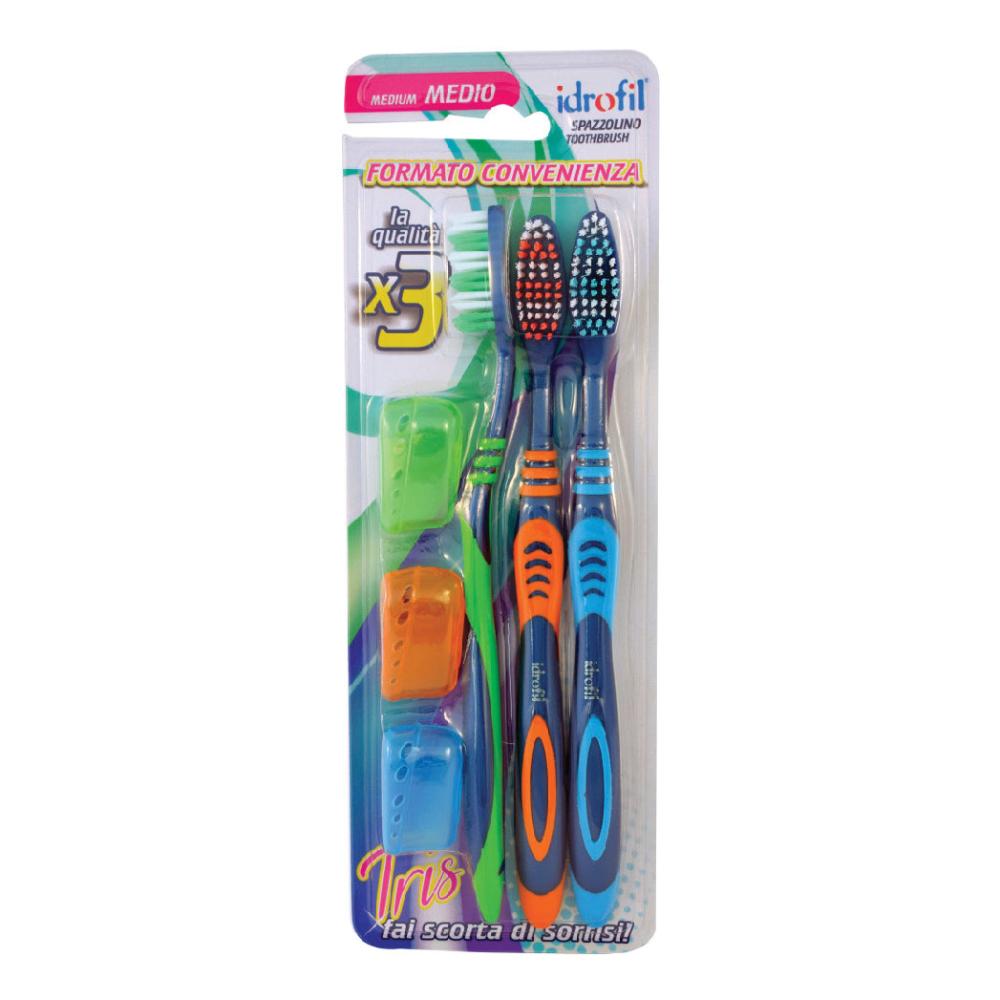 Spazzolino Tripack Setole Medie