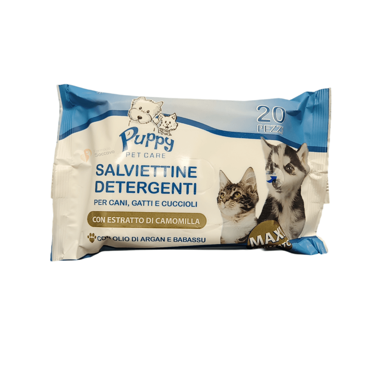 Idrofil Salviettine Detergenti Camomilla Per Animali 20 Pezzi — confronto prezzi