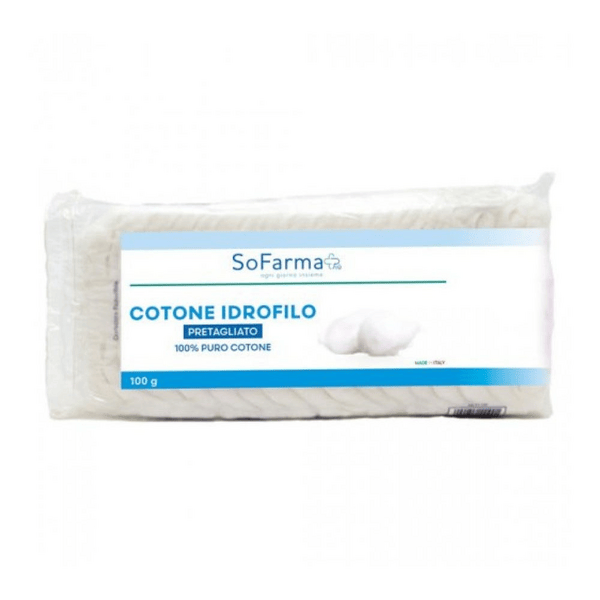 Sofarmapiu' cotone idrofilo pretagliato 100 g