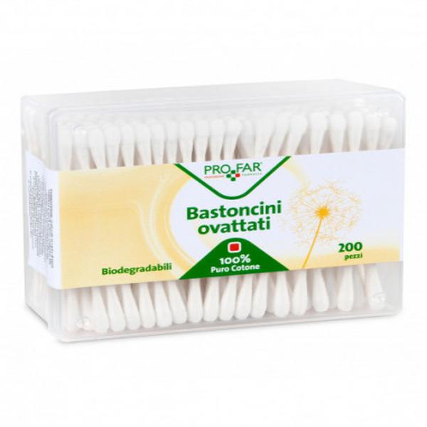 V.I.M. bastoncini Pharmamentis 200pz - Bastoncini cotonati biodegradabili per l'igiene, 200 pezzi