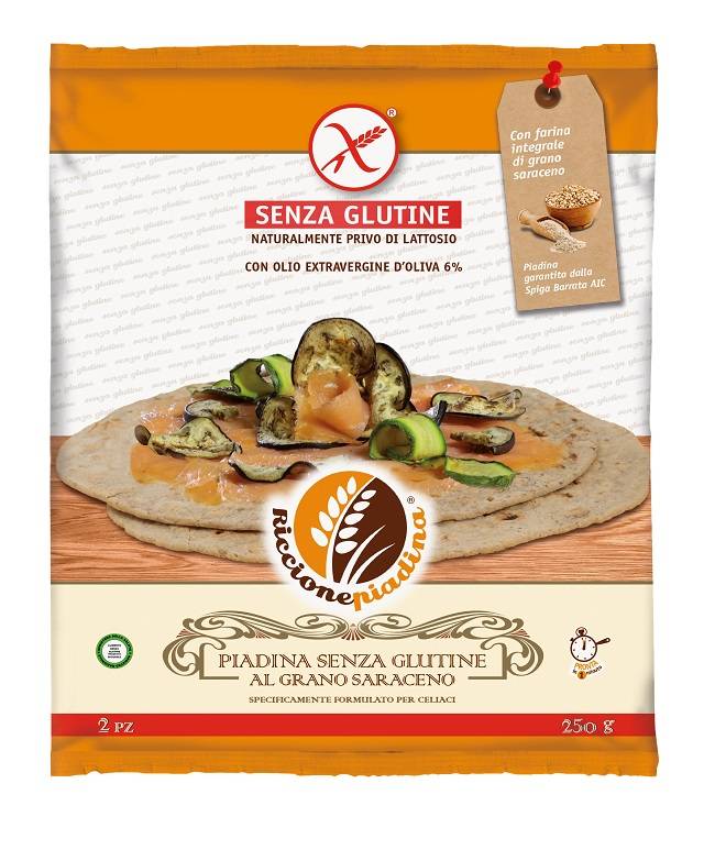 Riccione piadina senza glutine al grano saraceno 2 x 125 g fuori frigo