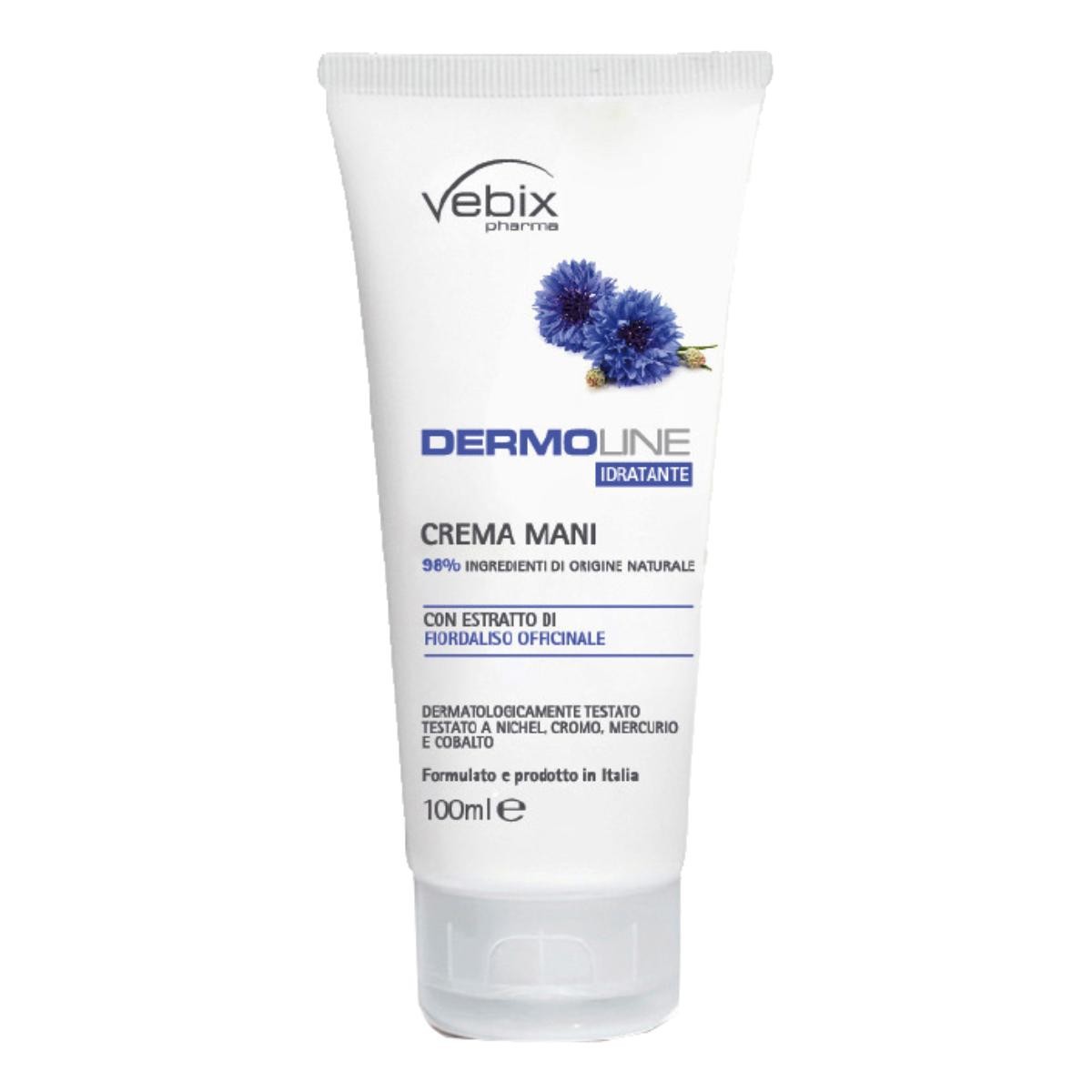 Vebix dermoline crema mani fiordaliso 100 ml