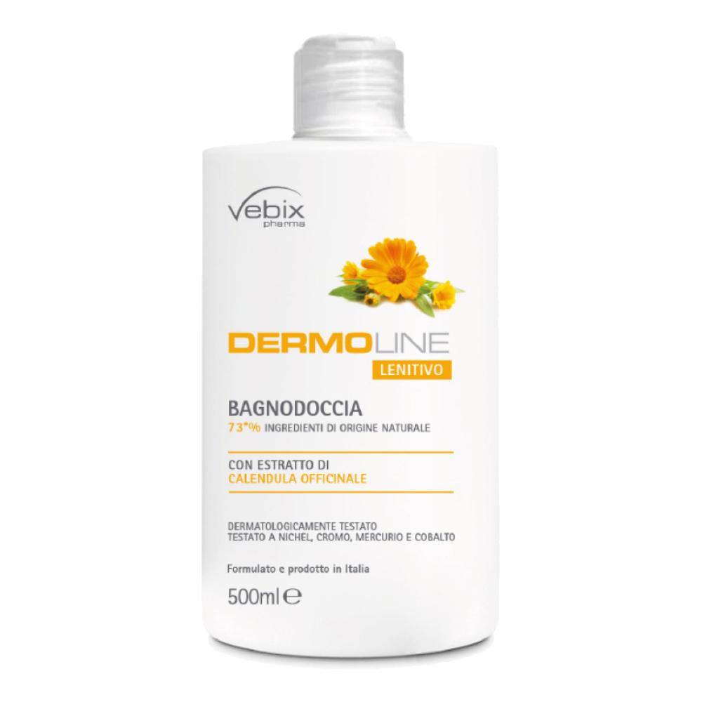 Vebix Dermoline - Bagnodoccia Lenitivo alla Calendula, 500ml