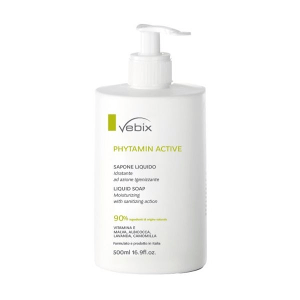 Vebix phytamin active sapone liquido idratante 500 ml