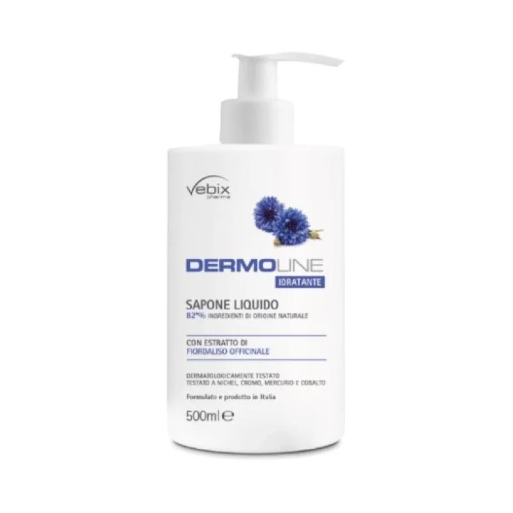 Vebix Dermoline - Fiordaliso Sapone Liquido idratante, 500ml