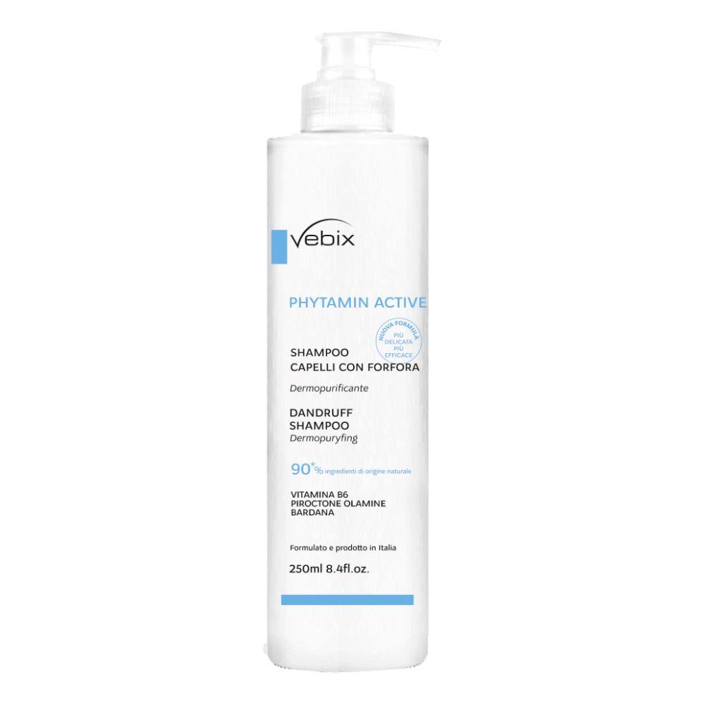 Vebix phytamin active shampoo capelli con forfora dermopurificante 250 ml