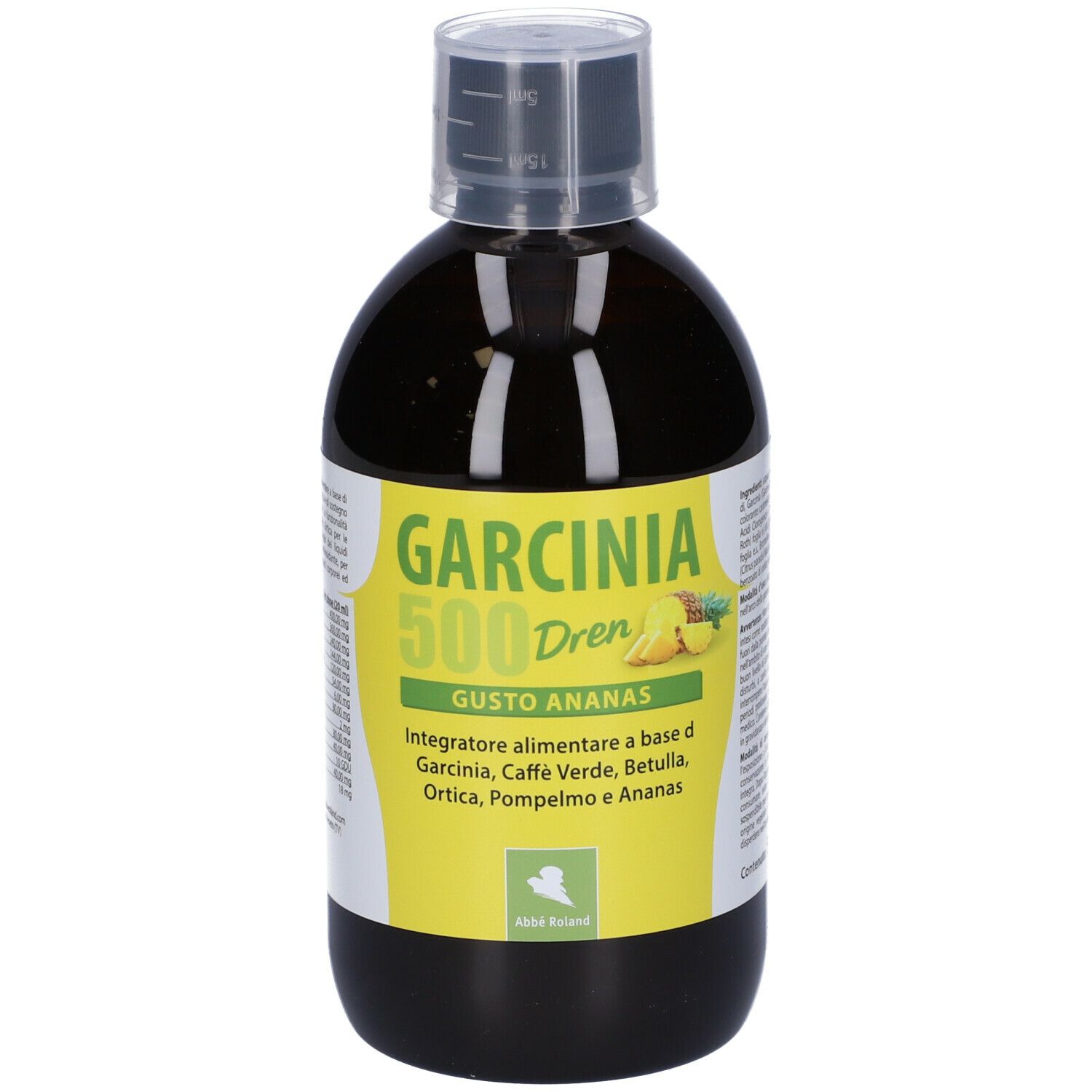 Abbè Roland Garcinia Dren 500 Ananas Integratore Alimentare, 500ml