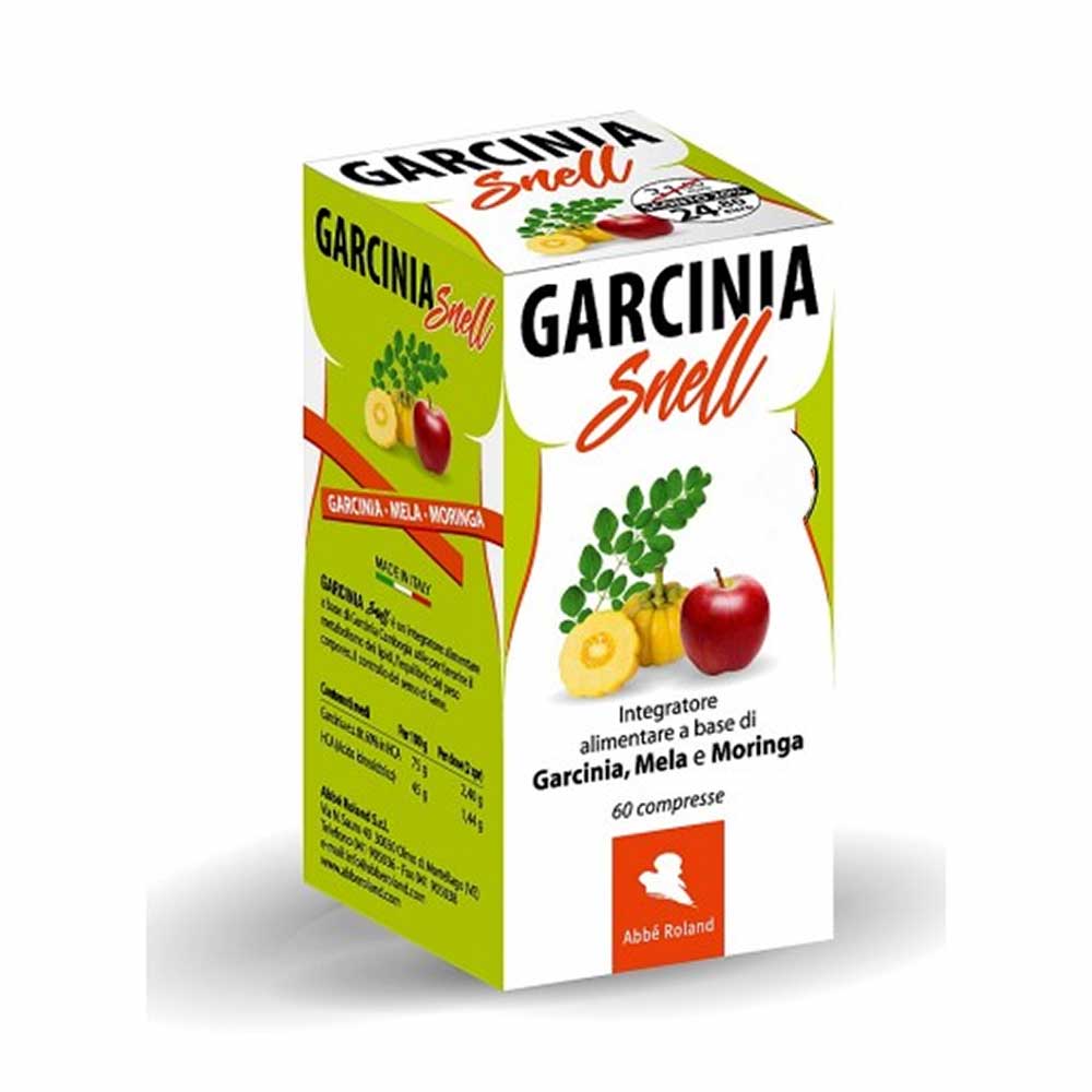 Abbè Roland Garcinia Snell compresse - Integratore per il metabolismo dei lipidi, 60 compresse