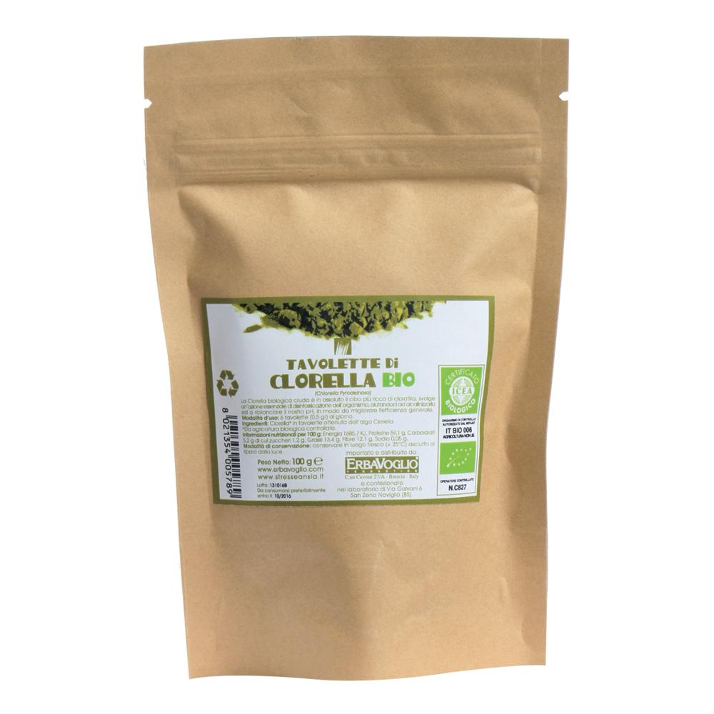 Erbavoglio Tavolette Di Clorella BIO 100 g