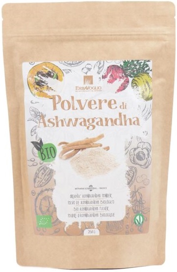 Erbavoglio Ashwagandha Polvere Bio, 250g