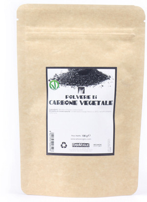 Carbone vegetale polvere 100g