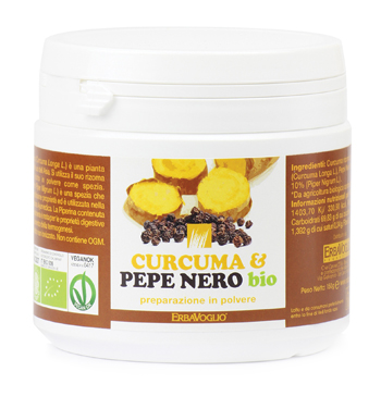 Erbavoglio Production Curcuma & Pepe Nero Polvere 150 G