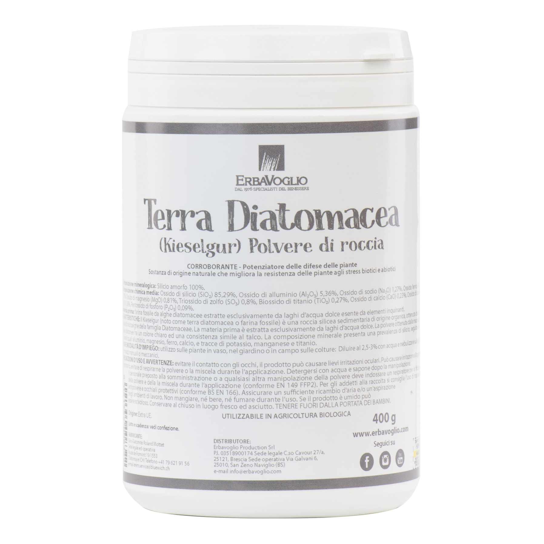 Terra diatomacea kieselgur 400 g