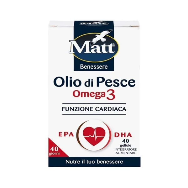 Matt Benessere Olio Di Pesce Omega 3 40 Gellule