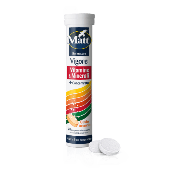 Matt Benessere Vigore Integratore Di Vitamine E Minerali 20 Compresse Effervescenti