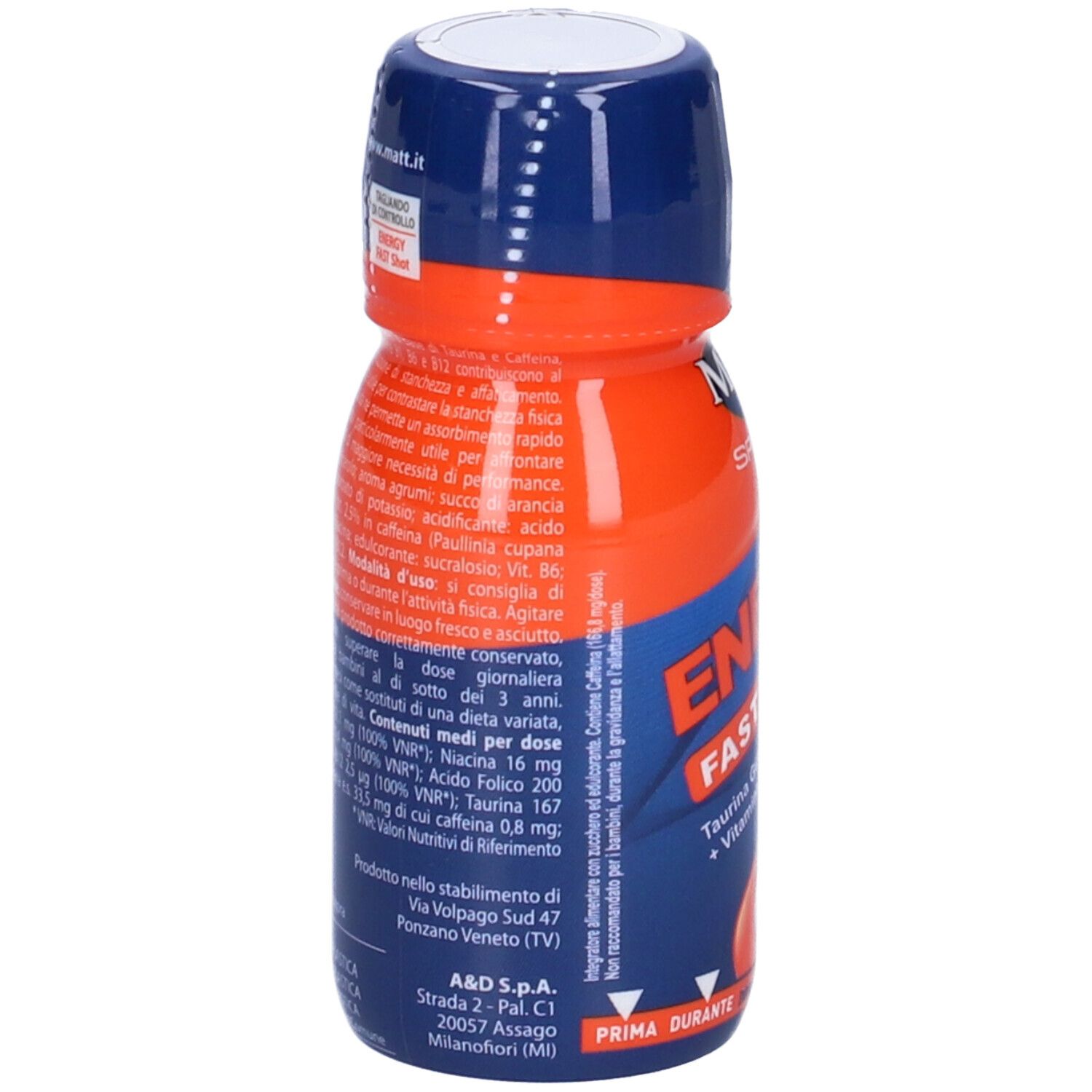 MATT Sport Nrg Fast Shot Gusto Agrumi 50 ml Soluzione orale